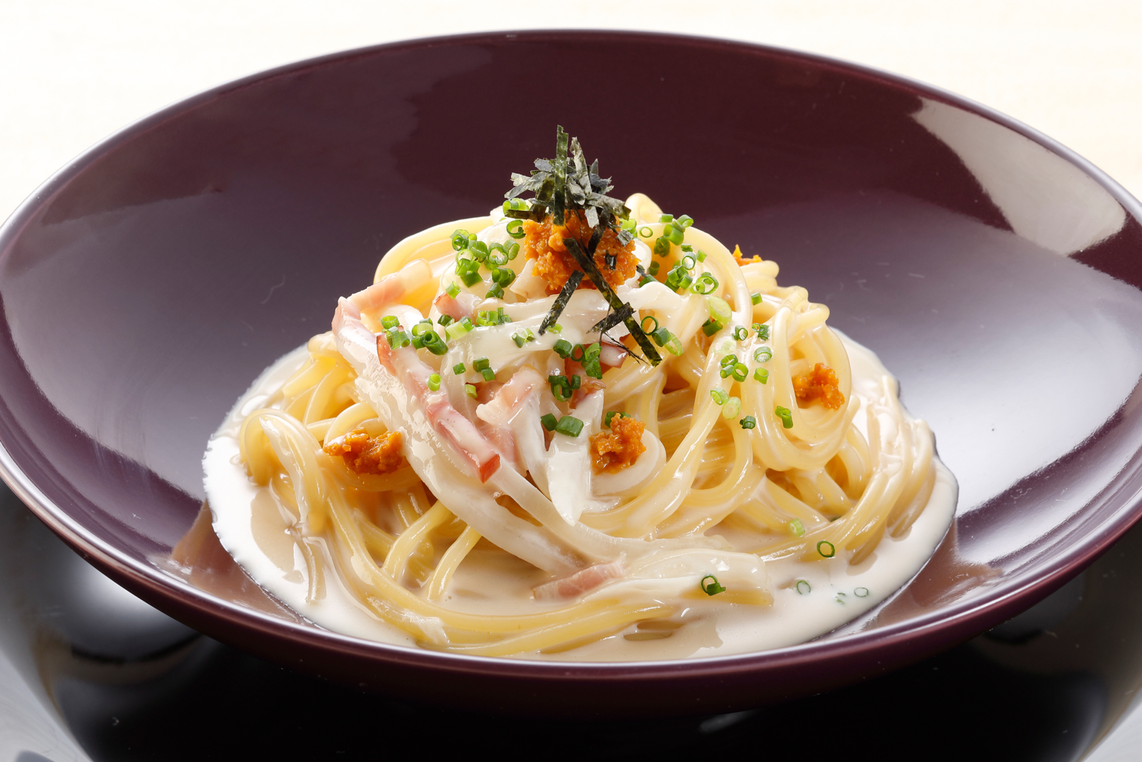 やまみ粒うにのクリームパスタ | ニビシ醤油